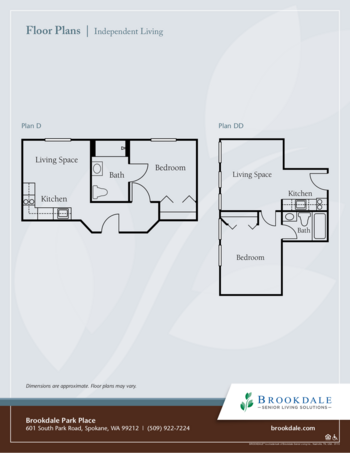 Floorplan of Brookdale Park Place, Assisted Living, Memory Care, Spokane Valley, WA 4