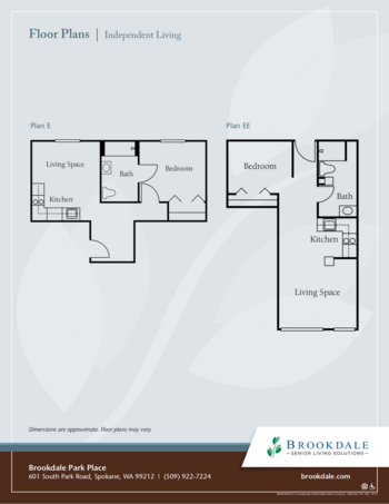 Floorplan of Brookdale Park Place, Assisted Living, Memory Care, Spokane Valley, WA 5