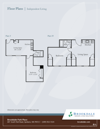 Floorplan of Brookdale Park Place, Assisted Living, Memory Care, Spokane Valley, WA 6