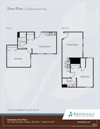 Floorplan of Brookdale Park Place, Assisted Living, Memory Care, Spokane Valley, WA 7