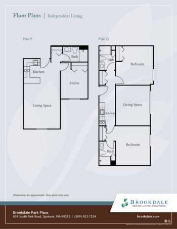 Floorplan of Brookdale Park Place, Assisted Living, Memory Care, Spokane Valley, WA 12