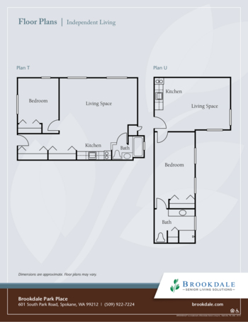 Floorplan of Brookdale Park Place, Assisted Living, Memory Care, Spokane Valley, WA 14