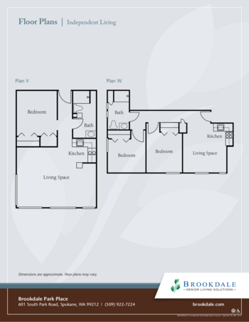 Floorplan of Brookdale Park Place, Assisted Living, Memory Care, Spokane Valley, WA 15