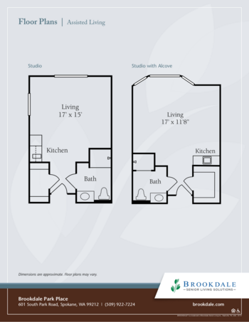 Floorplan of Brookdale Park Place, Assisted Living, Memory Care, Spokane Valley, WA 18