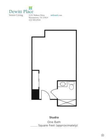 Floorplan of Dewitt Place, Assisted Living, Morristown, TN 1