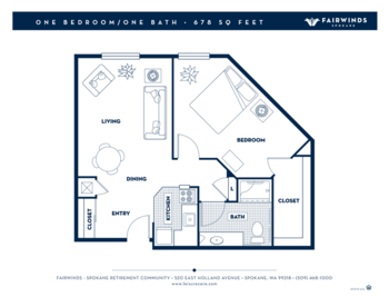 Floorplan of Fairwinds - Spokane, Assisted Living, Spokane, WA 1
