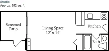 Floorplan of Fox Run of Findlay Assisted Living, Assisted Living, Findlay, OH 2