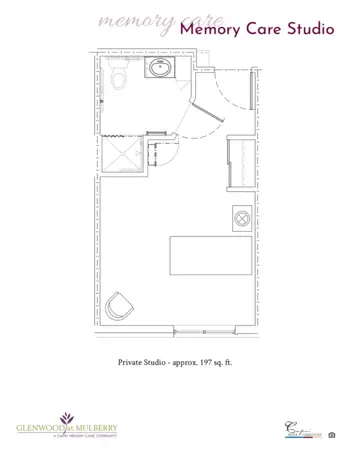 Floorplan of Glenwood at Mulberry, Assisted Living, Whitewater, WI 1