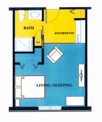 Floorplan of Heritage Manor, Assisted Living, Park Rapids, MN 1