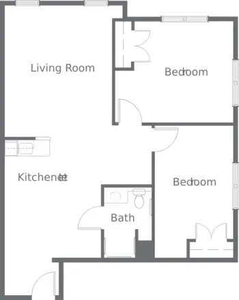 Floorplan of Kingston Residence of Sylvania, Assisted Living, Sylvania, OH 2