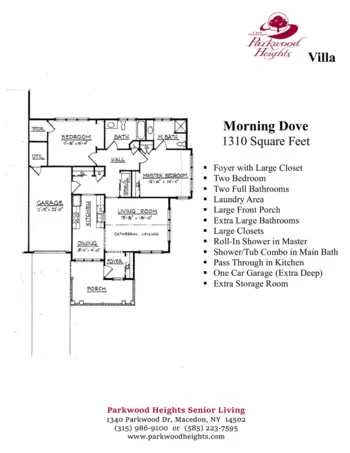 Floorplan of Parkwood Heights Senior Living Community, Assisted Living, Macedon, NY 3