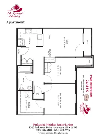 Floorplan of Parkwood Heights Senior Living Community, Assisted Living, Macedon, NY 8