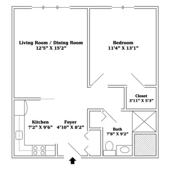 Floorplan of Personal Care at the Park, Assisted Living, Memory Care, Hatboro, PA 1
