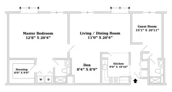 Floorplan of Personal Care at the Park, Assisted Living, Memory Care, Hatboro, PA 6
