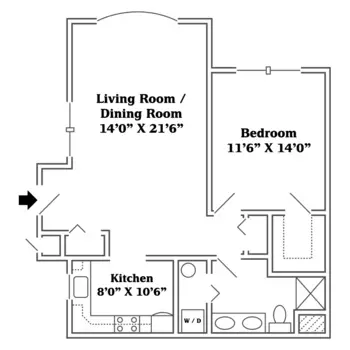 Floorplan of Personal Care at the Park, Assisted Living, Memory Care, Hatboro, PA 10