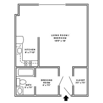 Floorplan of Personal Care at the Park, Assisted Living, Memory Care, Hatboro, PA 16