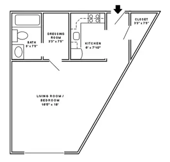 Floorplan of Personal Care at the Park, Assisted Living, Memory Care, Hatboro, PA 17