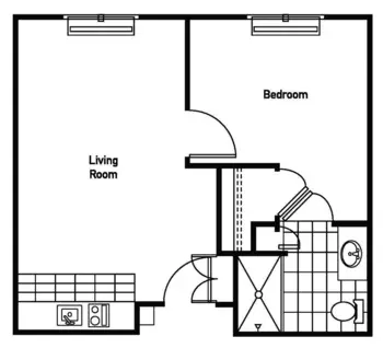 Floorplan of Regal Estates of League City, Assisted Living, League City, TX 2
