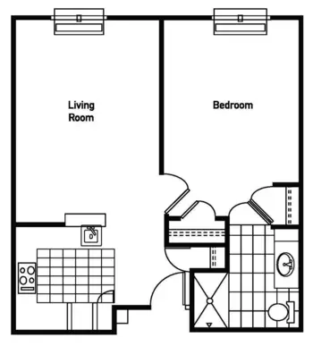 Floorplan of Regal Estates of League City, Assisted Living, League City, TX 4