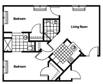 Floorplan of Regal Estates of League City, Assisted Living, League City, TX 5