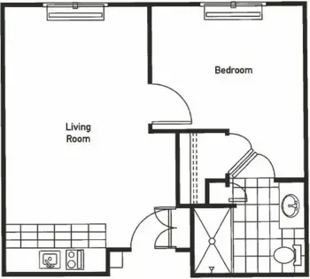Floorplan of Regal Estates of League City, Assisted Living, League City, TX 7