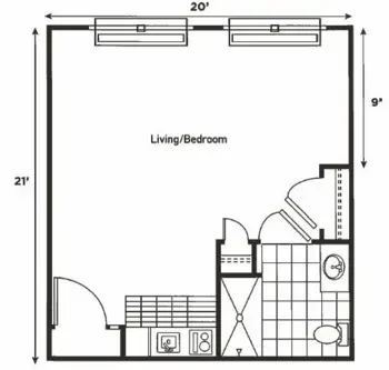 Floorplan of Regal Estates of League City, Assisted Living, League City, TX 8