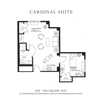 Floorplan of Rosewood Village Assisted Living, Assisted Living, Memory Care, Charlottesville, VA 3