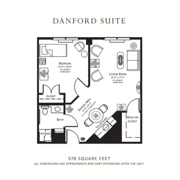Floorplan of Rosewood Village Assisted Living, Assisted Living, Memory Care, Charlottesville, VA 13