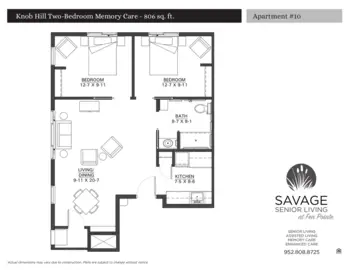 Floorplan of Savage Senior Living at Fen Pointe, Assisted Living, Memory Care, Savage, MN 4