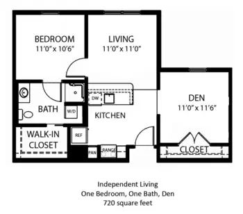 Floorplan of The Wellington at Dayton, Assisted Living, Centerville, OH 3