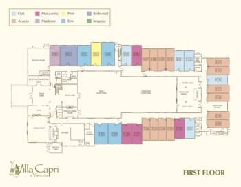 Floorplan of Villa Capri at Varenna, Assisted Living, Santa Rosa, CA 1