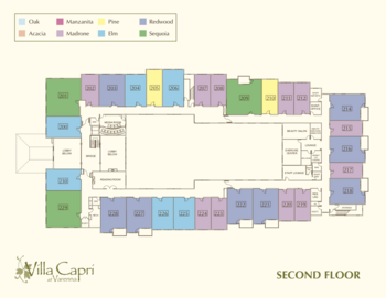 Floorplan of Villa Capri at Varenna, Assisted Living, Santa Rosa, CA 2