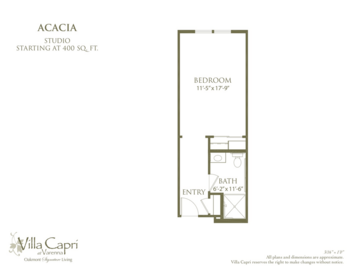 Floorplan of Villa Capri at Varenna, Assisted Living, Santa Rosa, CA 3