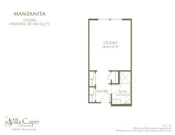 Floorplan of Villa Capri at Varenna, Assisted Living, Santa Rosa, CA 6