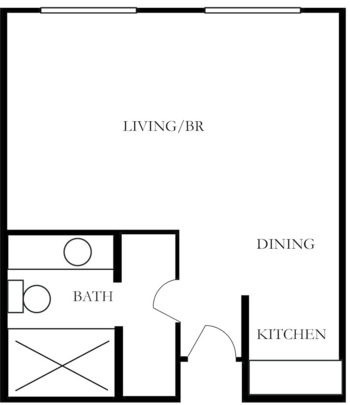 Floorplan of Village Concepts - Woodland Village, Assisted Living, Chehalis, WA 3