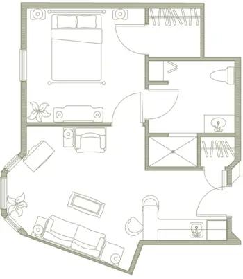 Floorplan of Blaire House of Tewksbury, Assisted Living, Tewksbury, MA 1