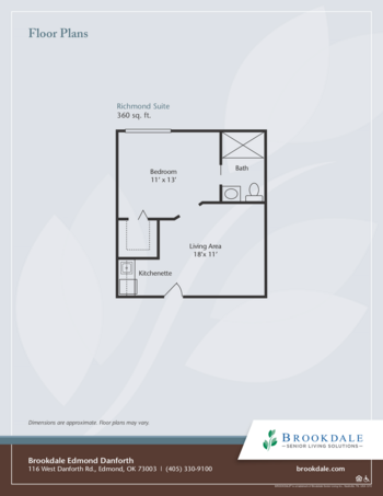Floorplan of Brookdale Edmond Danforth, Assisted Living, Edmond, OK 2