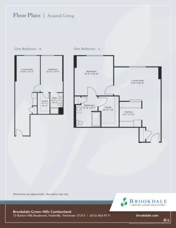 Floorplan of Brookdale Green Hills Cumberland, Assisted Living, Nashville, TN 8