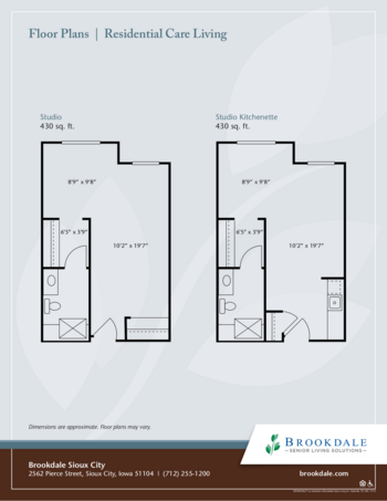 Floorplan of Brookdale Sioux City, Assisted Living, Sioux City, IA 3