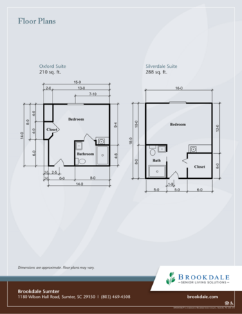 Floorplan of Brookdale Sumter, Assisted Living, Memory Care, Sumter, SC 1