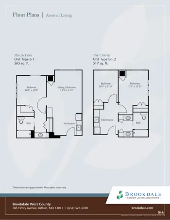 Floorplan of Brookdale West County, Assisted Living, Memory Care, Ballwin, MO 3