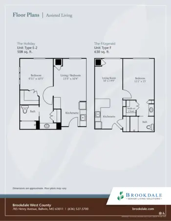 Floorplan of Brookdale West County, Assisted Living, Memory Care, Ballwin, MO 4
