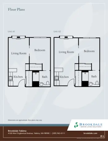 Floorplan of Brookdale Yakima, Assisted Living, Yakima, WA 2