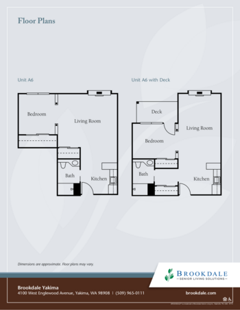 Floorplan of Brookdale Yakima, Assisted Living, Yakima, WA 5