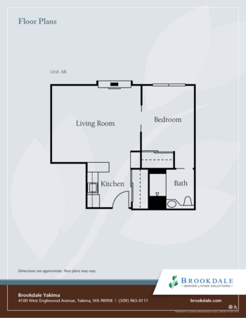 Floorplan of Brookdale Yakima, Assisted Living, Yakima, WA 7