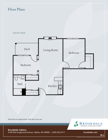 Floorplan of Brookdale Yakima, Assisted Living, Yakima, WA 8