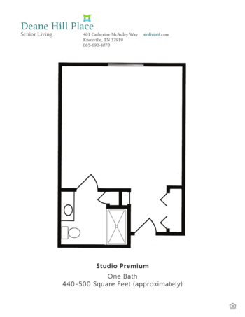 Floorplan of Deane Hill Place, Assisted Living, Knoxville, TN 3