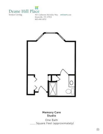 Floorplan of Deane Hill Place, Assisted Living, Knoxville, TN 4