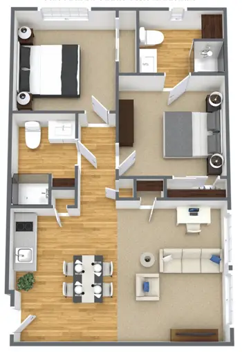 Floorplan of Gig Harbor Court, Assisted Living, Gig Harbor, WA 5