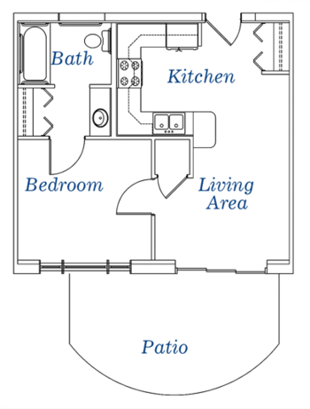 Floorplan of Home Harbor, Assisted Living, Racine, WI 1